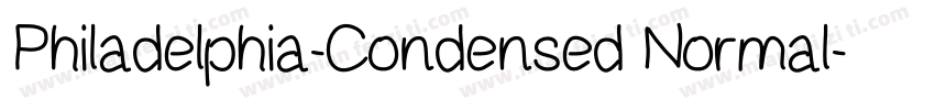 Philadelphia-Condensed Normal字体转换
